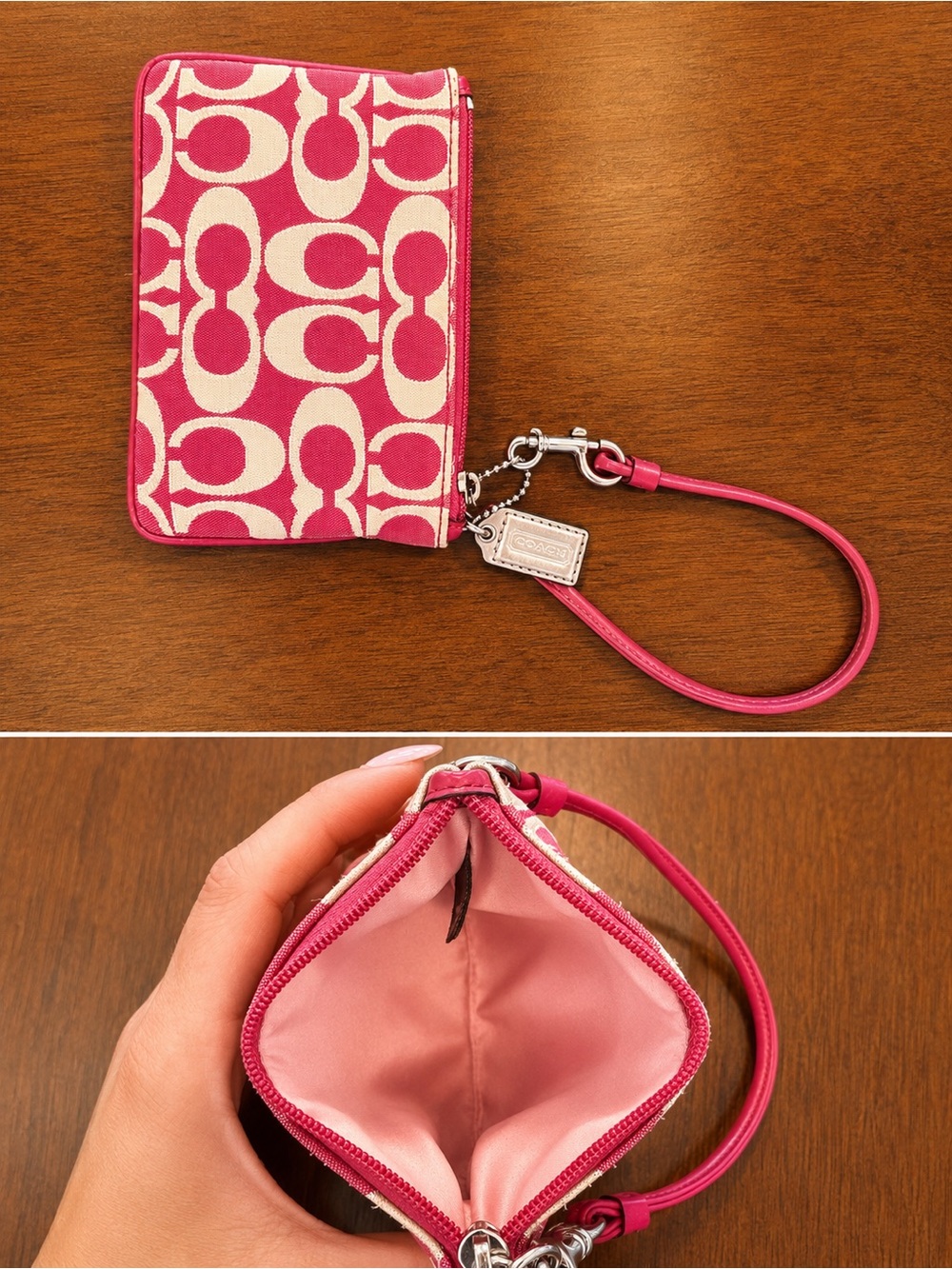Vintage Coach Poppy Signature Wristlet - Picture 2 of 2
